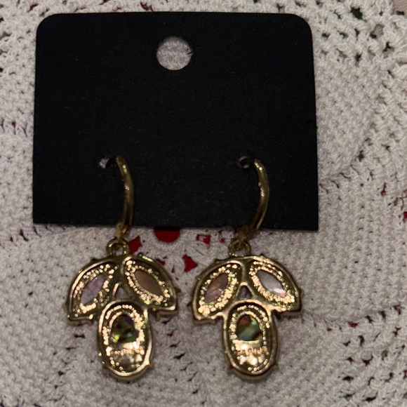 Napier Gold Dangle Earrings - Picture 2 of 3
